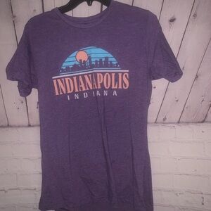 Purple Indianapolis Graphic T-Shirt